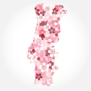 Portugal　Map Country Cherry